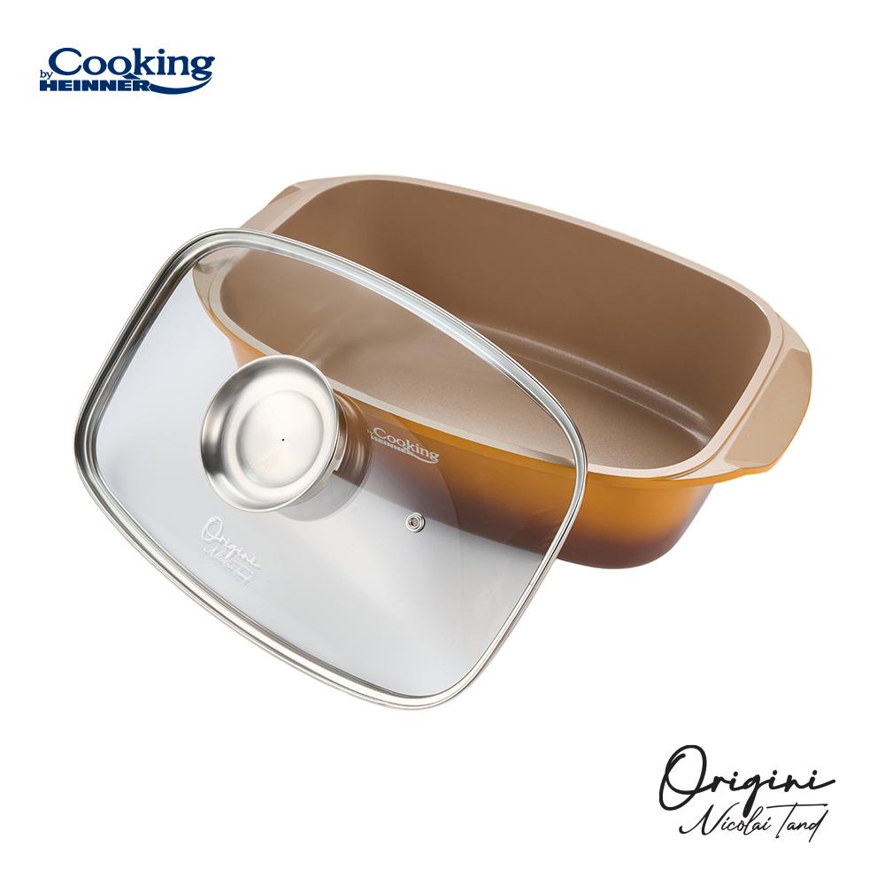 Tava Roaster 39X22.5X11CM, Nicolai Tand (tava Roaster din Aluminiu Turnat + Capac 39 X 22.5 X 11 CM)