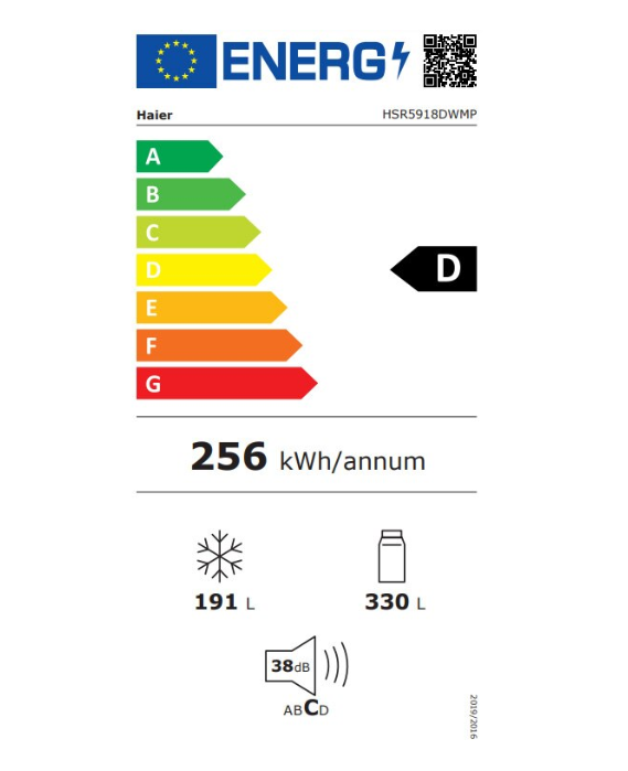 Frigider Side By Side Haier HSR5918DWMP (Side by side Haier HSR5918DWMP)
