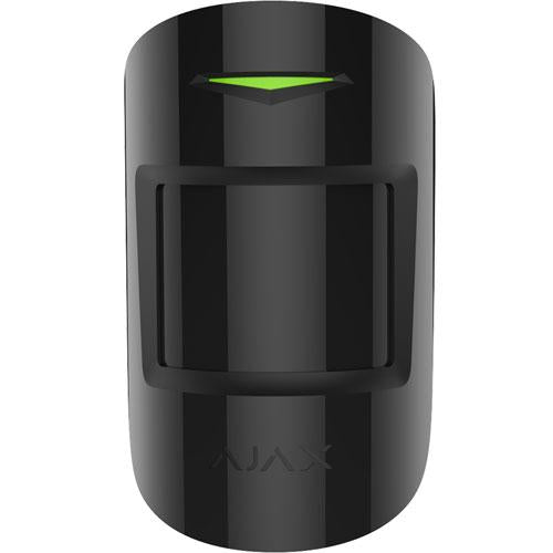 Detector de miscare si geam spart, wireless, negru - AJAX; Detectie miscare si geam spart: PIR 12m. GS 9m, Sensibilitate: ajustabila 3 nivele; Unghi detectie PIR: 88°; Unghi detectie GS: 180°; Timp alarmare: 0.15 s; Senzori: SmartDetect, microfon electret