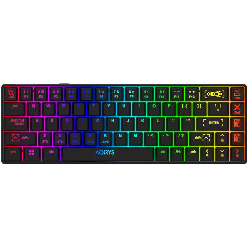 Tastatura Aqirys Mira, wireless, neagra (Tastatura Mecanica Gaming Aqirys Mira)