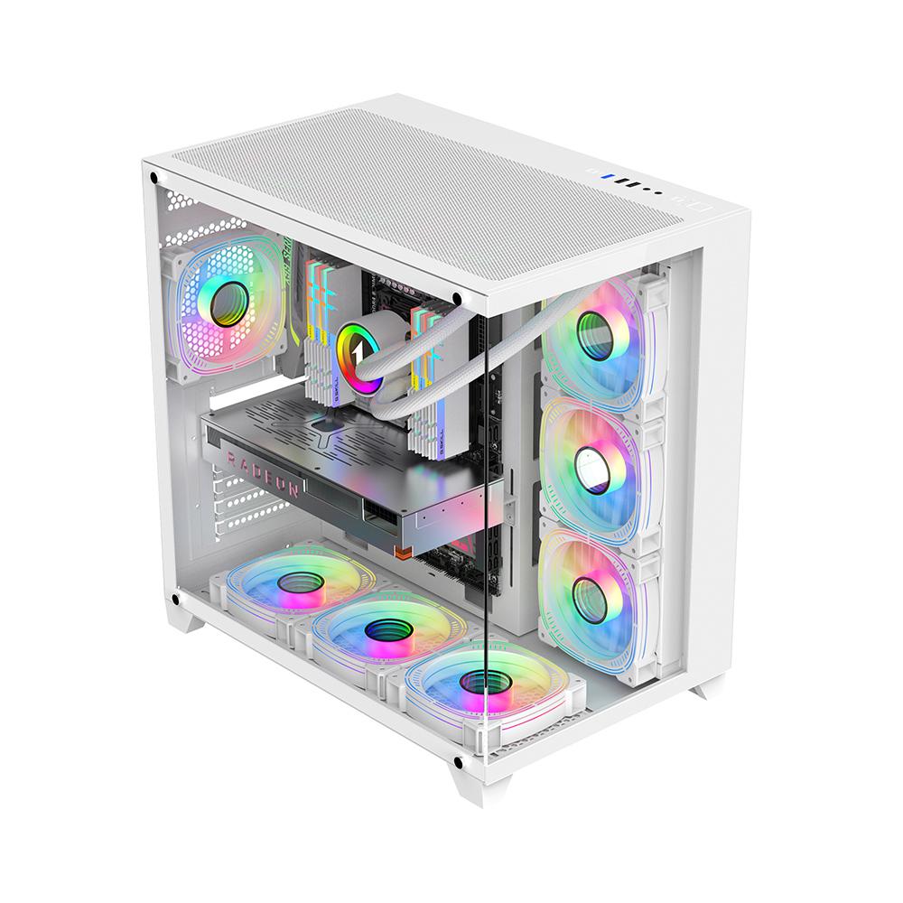 Carcasa 1STPLAYER Gaming MV8 Cube Tower ALB imagine 2