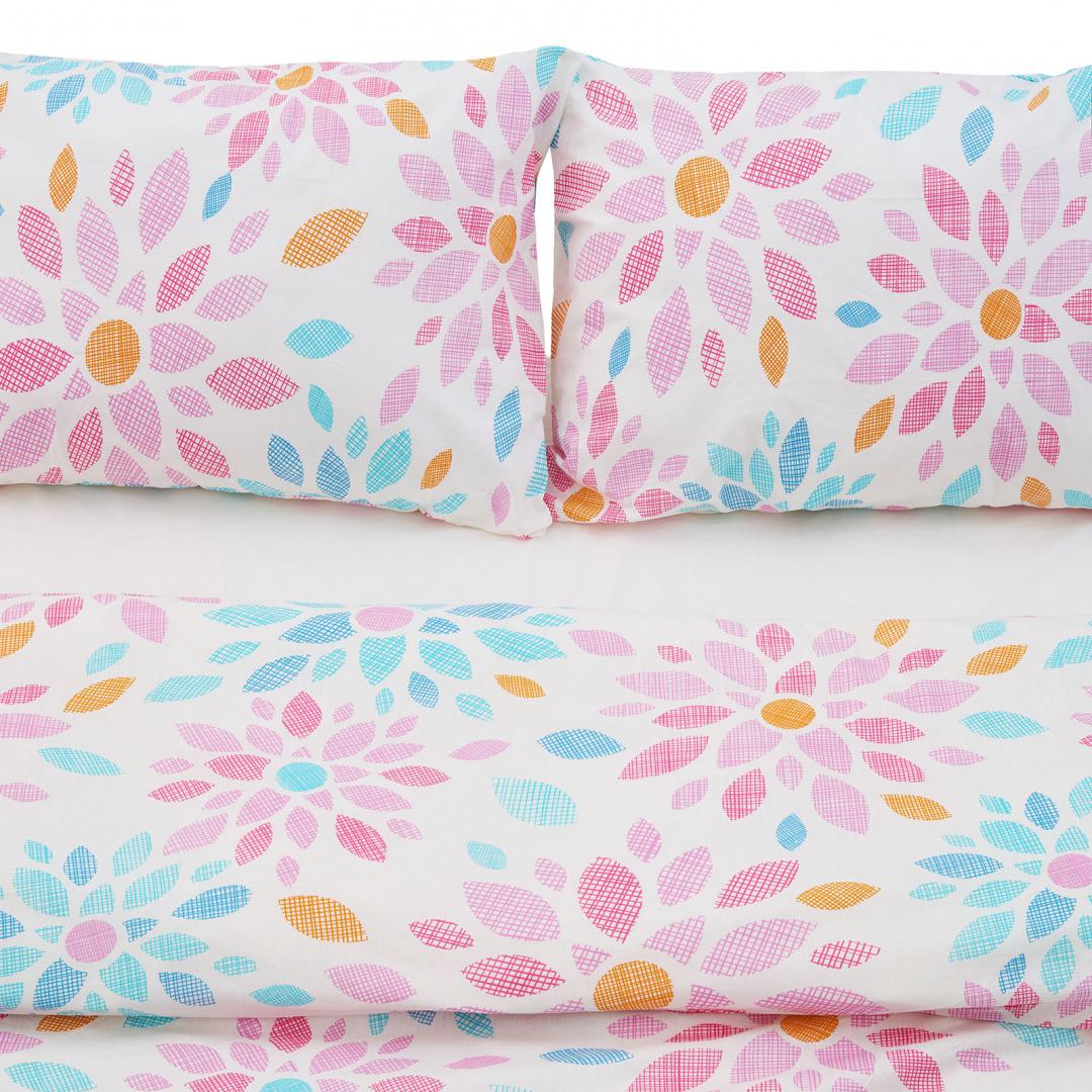 Set de pat,cearceaf cu elastic 180x200,J (Set de pat)