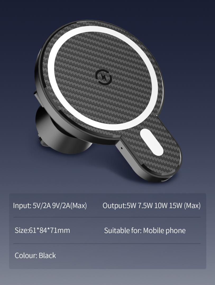 SUPORT AUTO SERIOUX WIRELESS 15W CH02W
