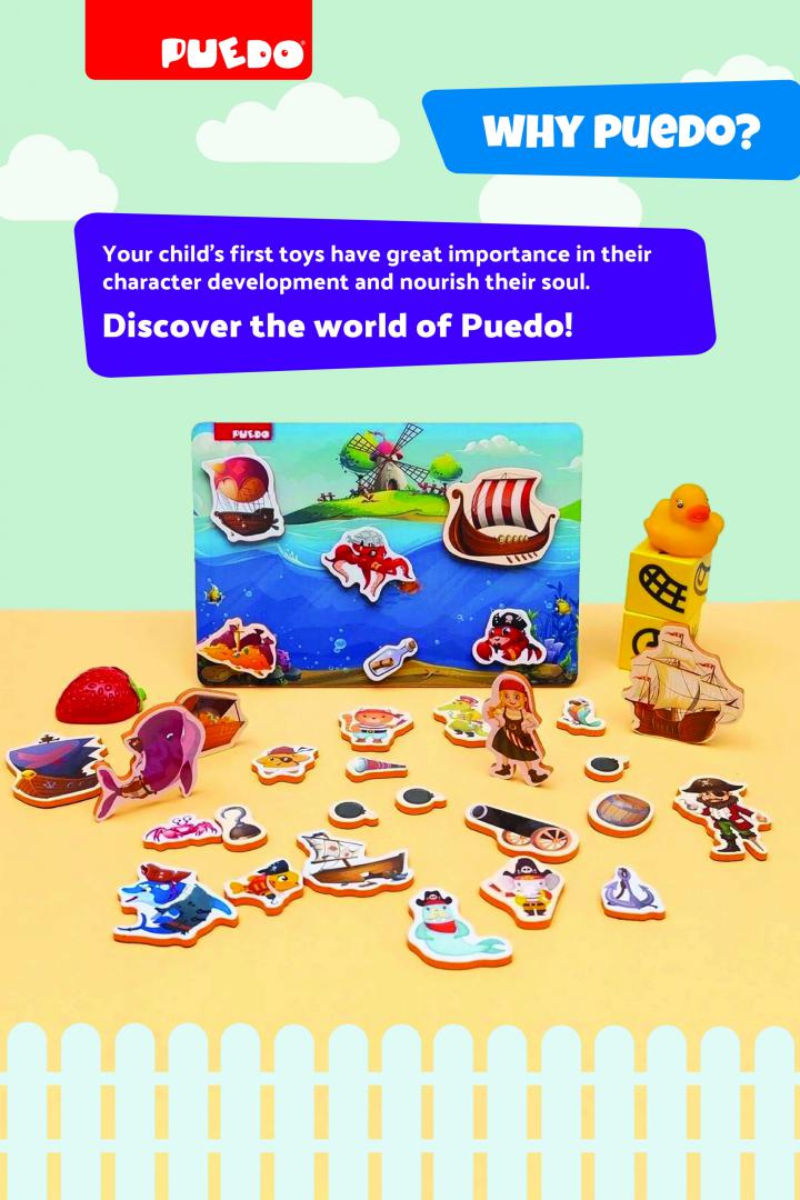 Puedo Toys JOC MAGNETIC CU PIRATI