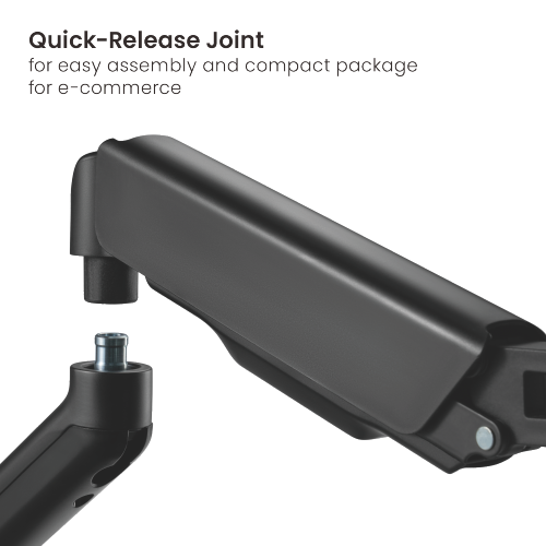 Double Monitor Arm Serioux MM97-C024E (Braț pentru monitor cu contragreutate Material: Oțel)