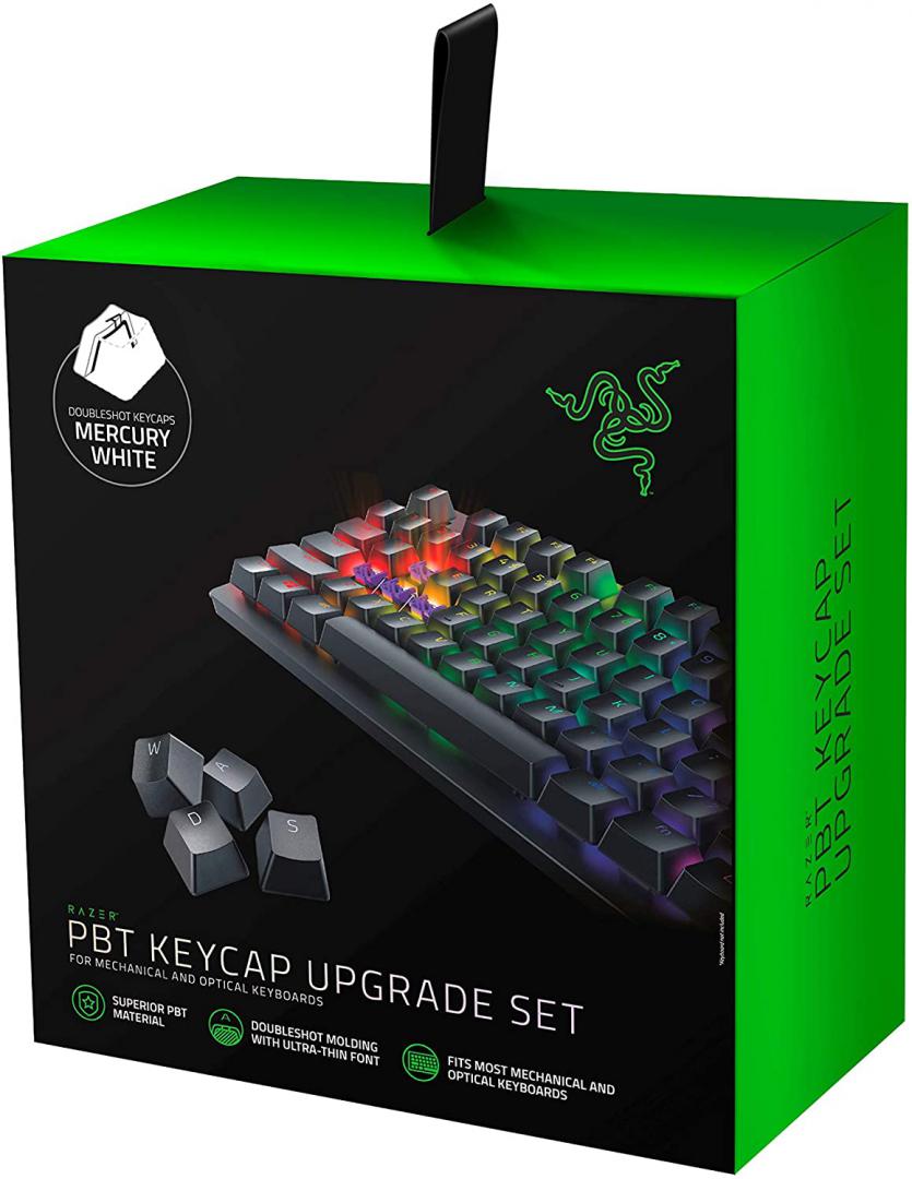 Razer Pbt Keycap Upgrade Set Mercury Wht (Tastatura Mecanica Gaming Razer Pbt Keycap Upgrade Set)