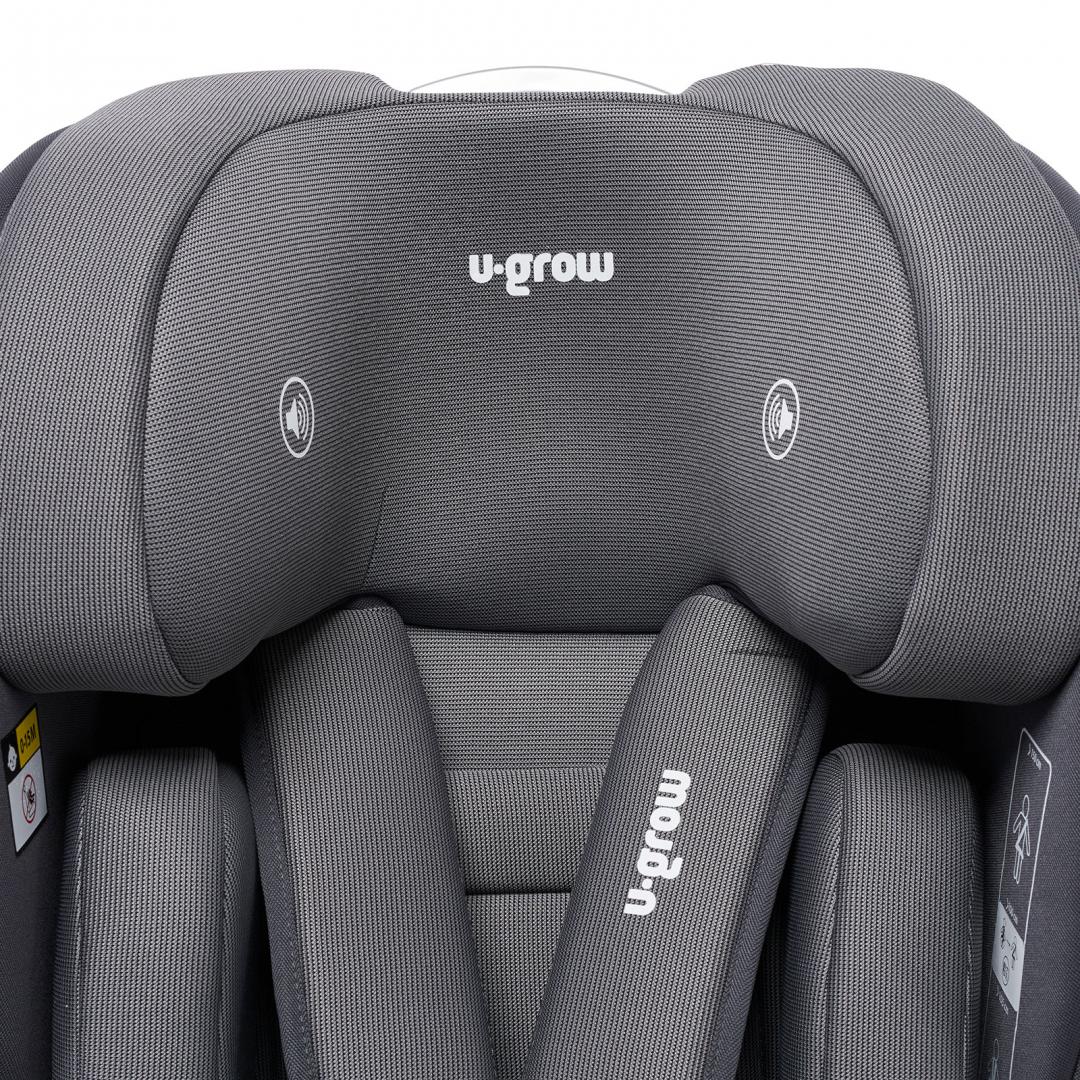 Scaun auto U-Grow,isofix,76-150 cm,gri