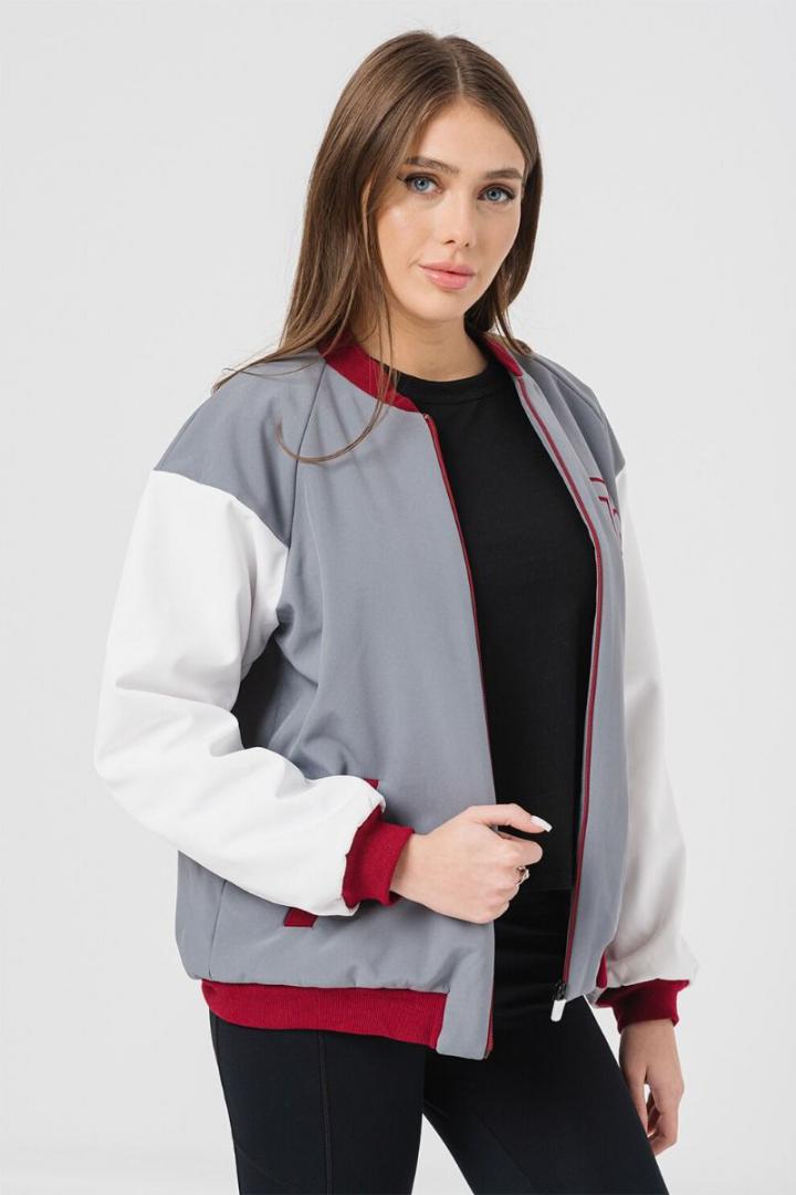 W JACHETA BOMBER GRI GRENA M