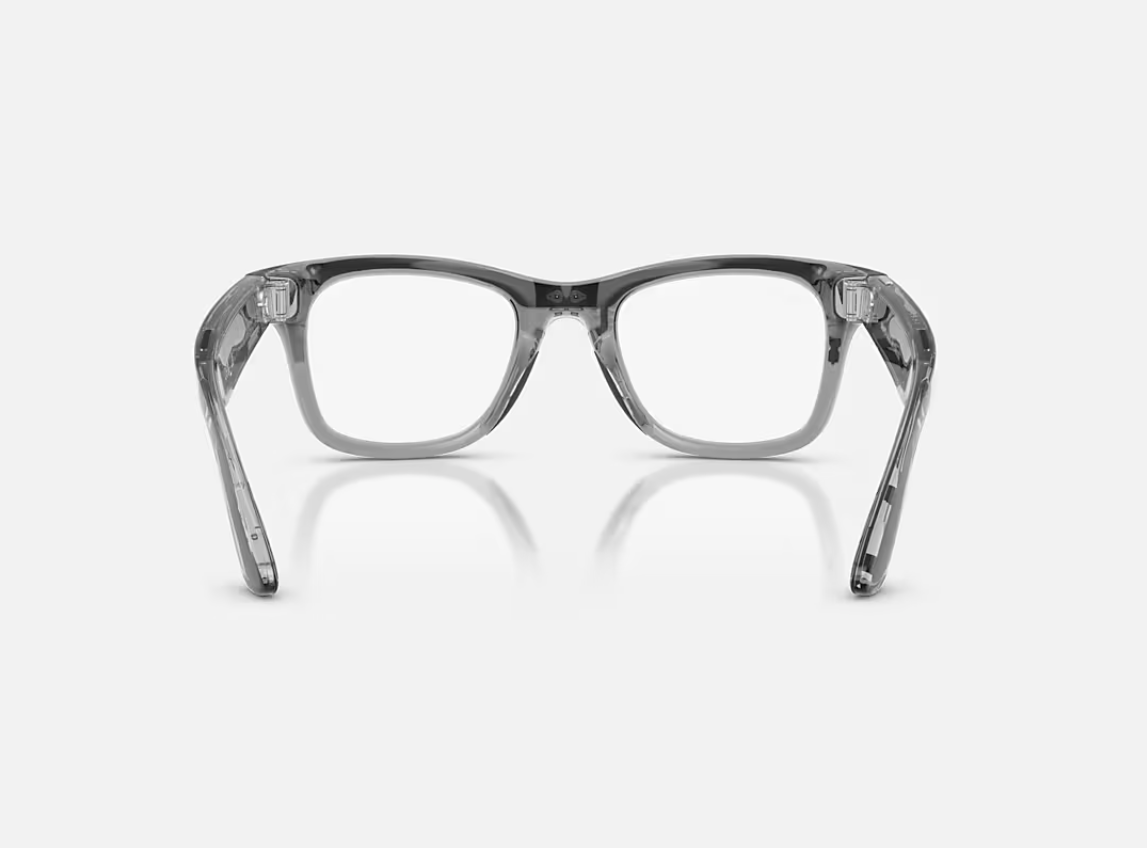 RayBan Meta ShTranspGrey/Sapph Tr Gen2 (Ray-Ban Meta Wayfarer Gen 2 AI Glasses Shiny Transparent Grey/Sapphire...)
