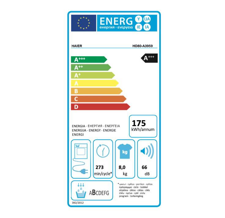 Uscator Rufe Haier HD80-A3959-S (Uscator de rufe Haier HD80-A3959-S)