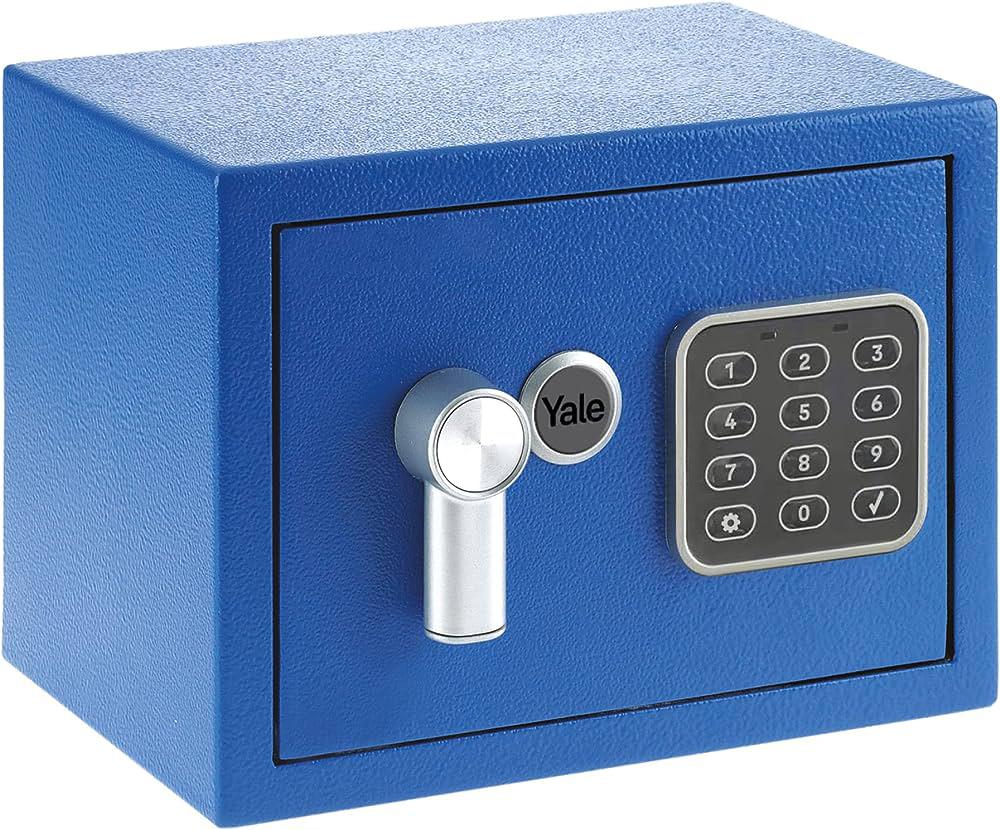 Seif Yale Standard Rez. Mini Albastru (Seif Yale standard rezidential mini YSV/170/DB2; Se livreaza cu 2 chei; se...)