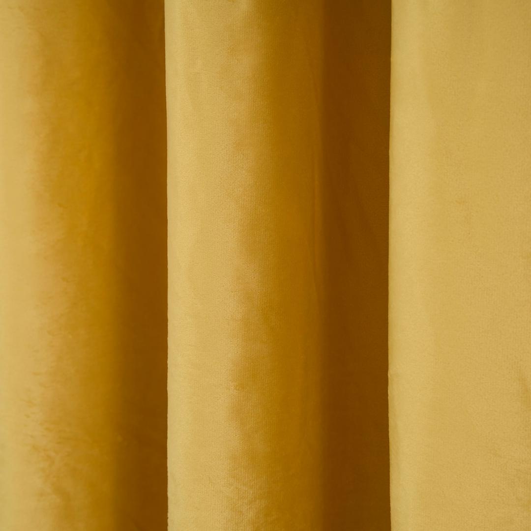 Set 2 draperii catifea 140x270 CM - Galb (Set 2 draperii catifea 140x270 CM - Galbene)