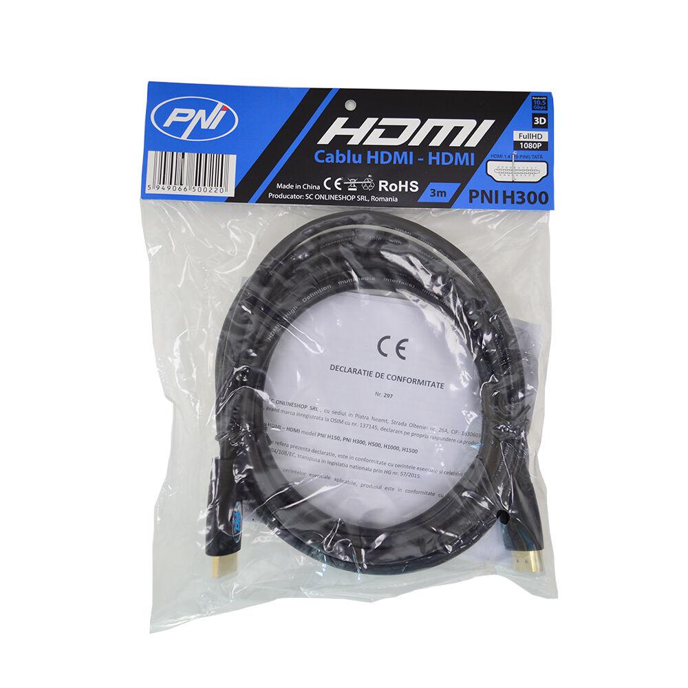 Pni Cablu HDMI 3M 1.4 (pni Cablu HDMI Lungime: 3M)