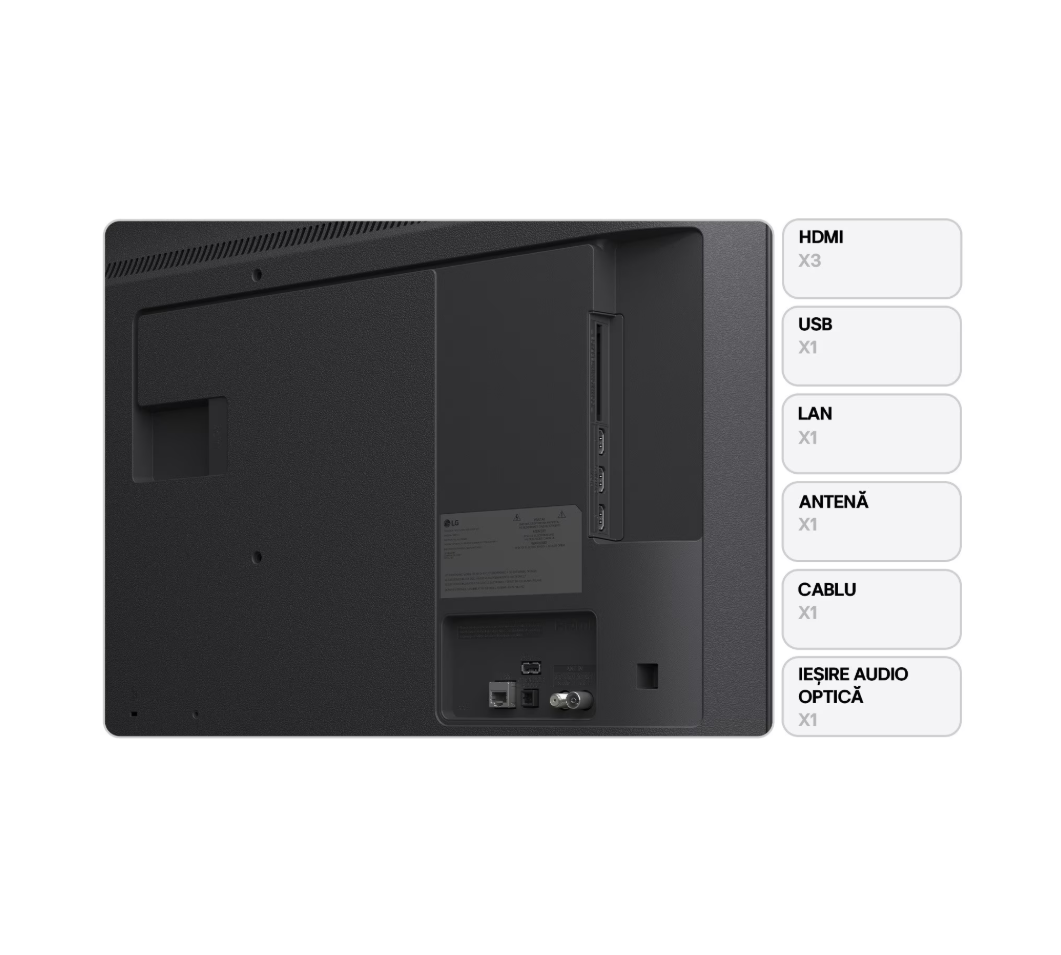 Televizor LG LED 55UA74003LB, 139 cm, Smart, 4K, Clasa G
