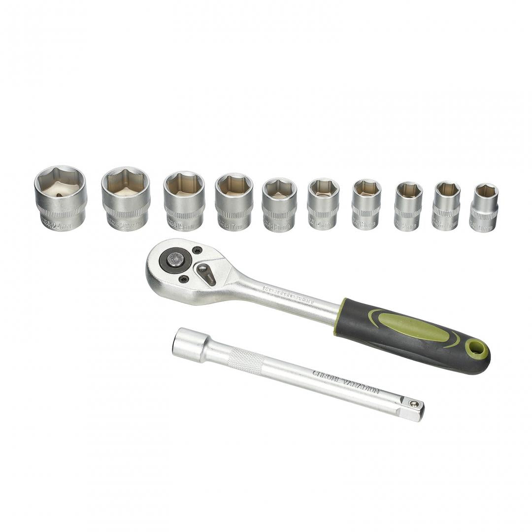 Heinner HR SET 12 PIESE 3/8"+ext. CR-V