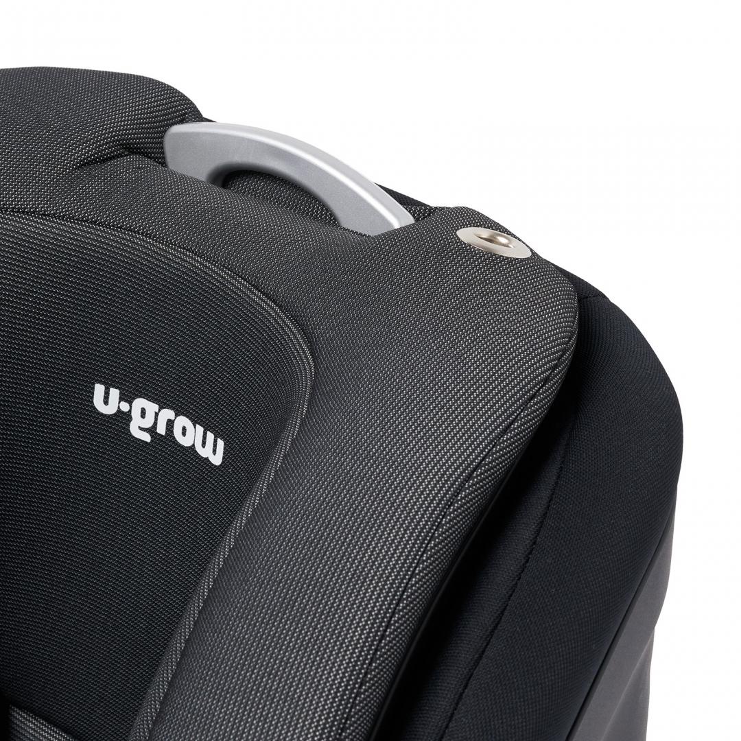 Scaun auto U-Grow,isofix,76-150 cm,negru