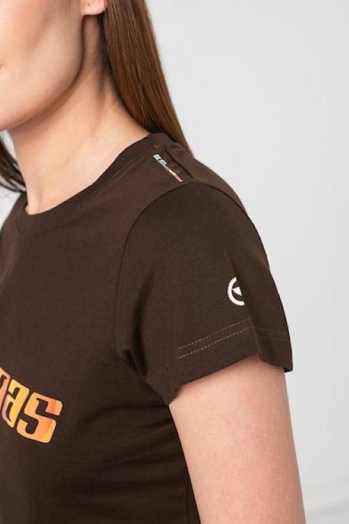 Pegas TRICOU  LOGO ORANGE FEMEI COFFEE-XS