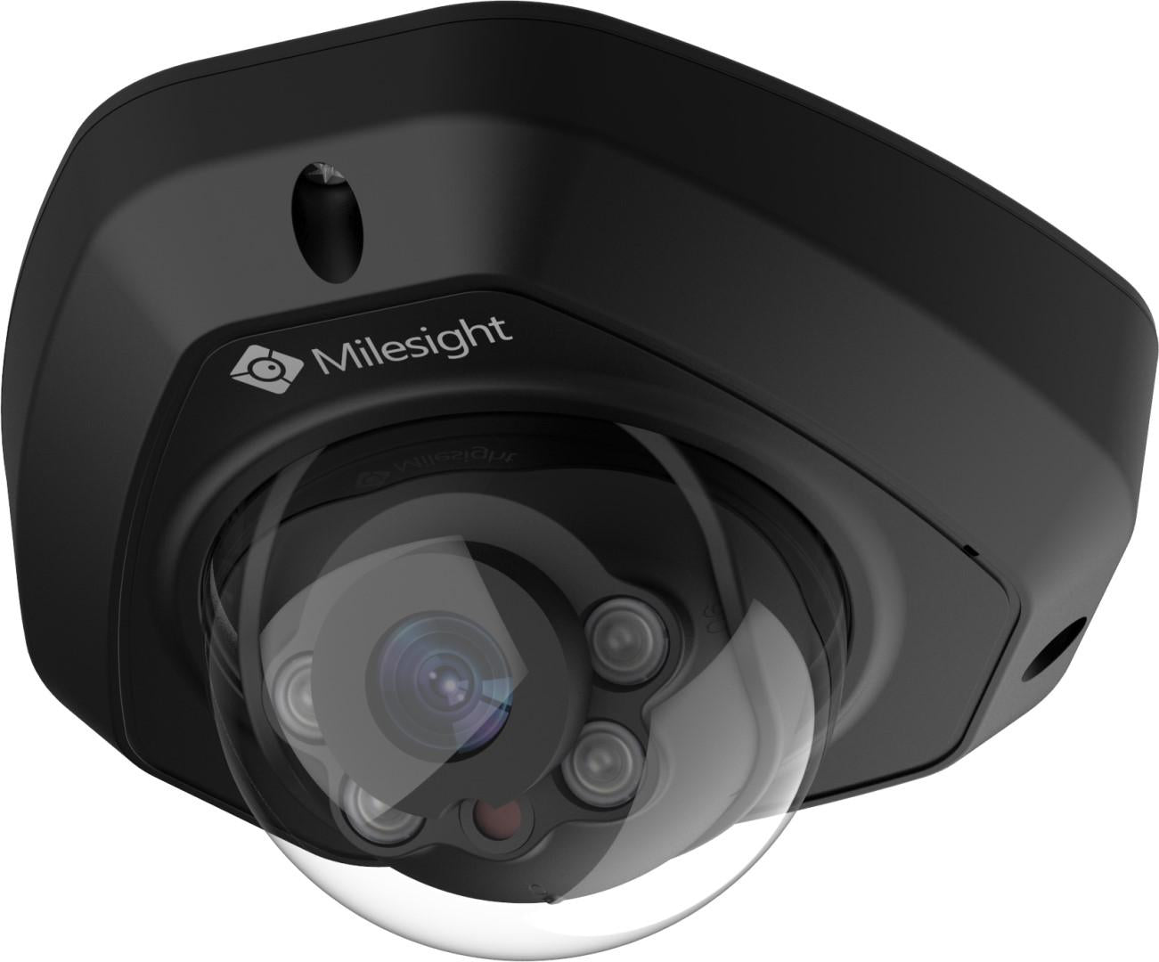 Camera IP Mini Dome 5MP 2.8MM IR30 Black (Camera de supraveghere Milesight MS-C5373-PD (Black); Senzor:1/2.8" Progressive...)