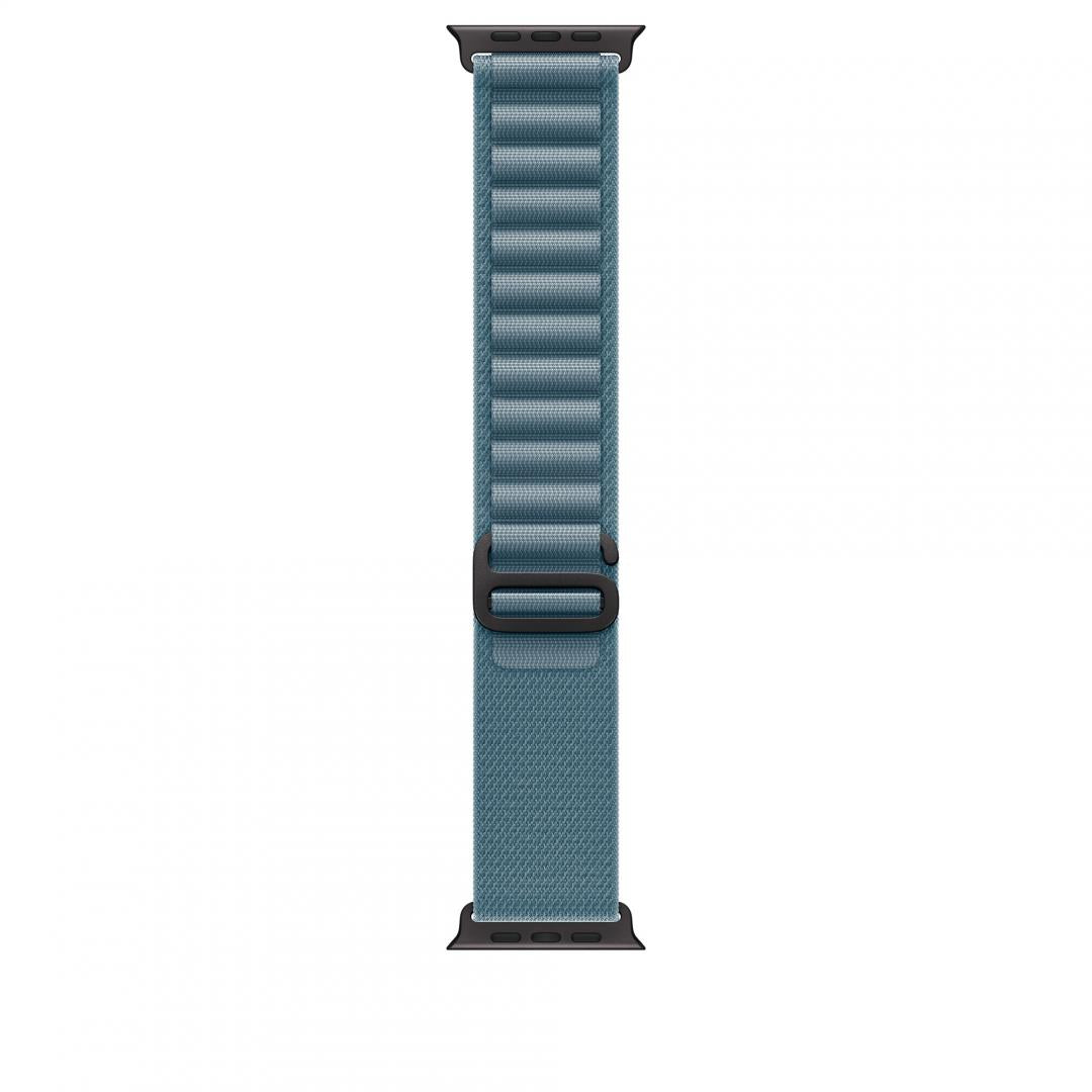 Apple Watch 49mm Light Blue Alpine Loop - Large - Black Titanium Finish