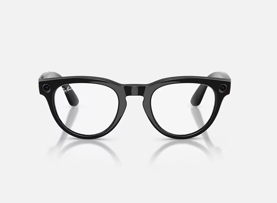 RayBan Meta Headliner LowBridgeFit Bk G2 (RayBan Meta Headliner LowBridgeFit Shinny Black - Sapphire Transitions® Gen2)