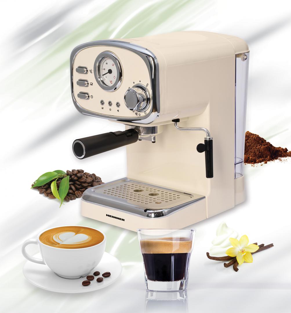Espressor Heinner Retro Cream HEM-1100CR (espressor Heinner HEM-1100CR)