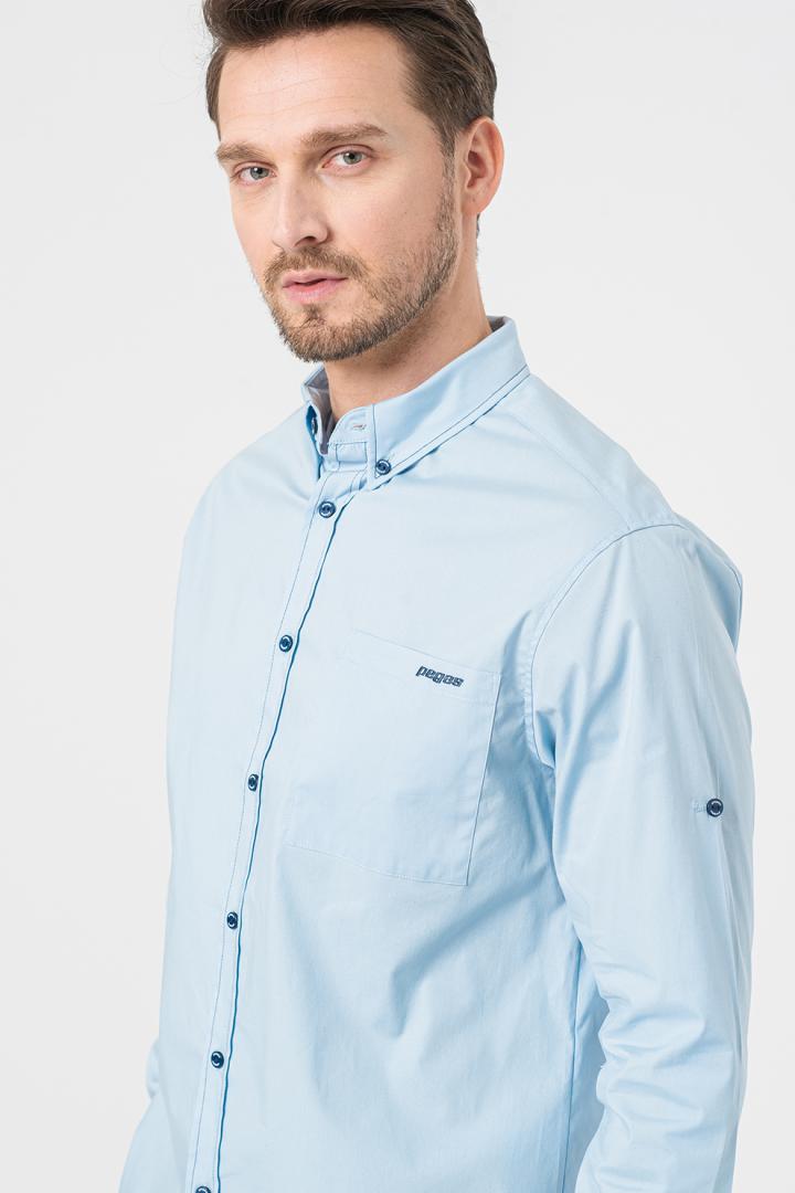 Pegas CAMASA CASUAL BARBATI LIGHT BLUE L