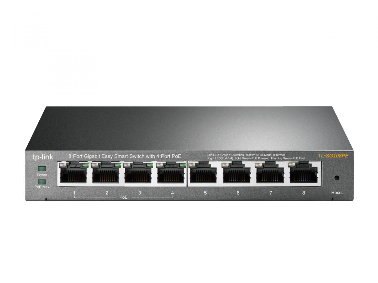 TP-Link TPL SW 8-PORT GB EASY SMART + 4-PORT POE