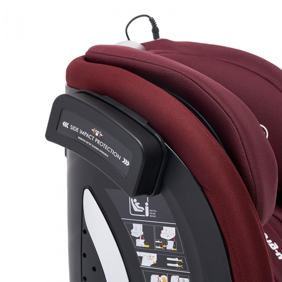 Scaun auto U-Grow,isofix,76-150 cm,rosu