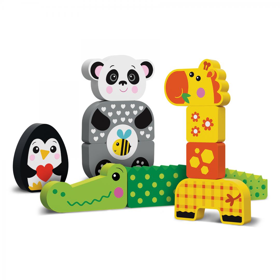 Kids Hits PANDA ȘI PRIETENII SAI, JUCARIE LEMN
