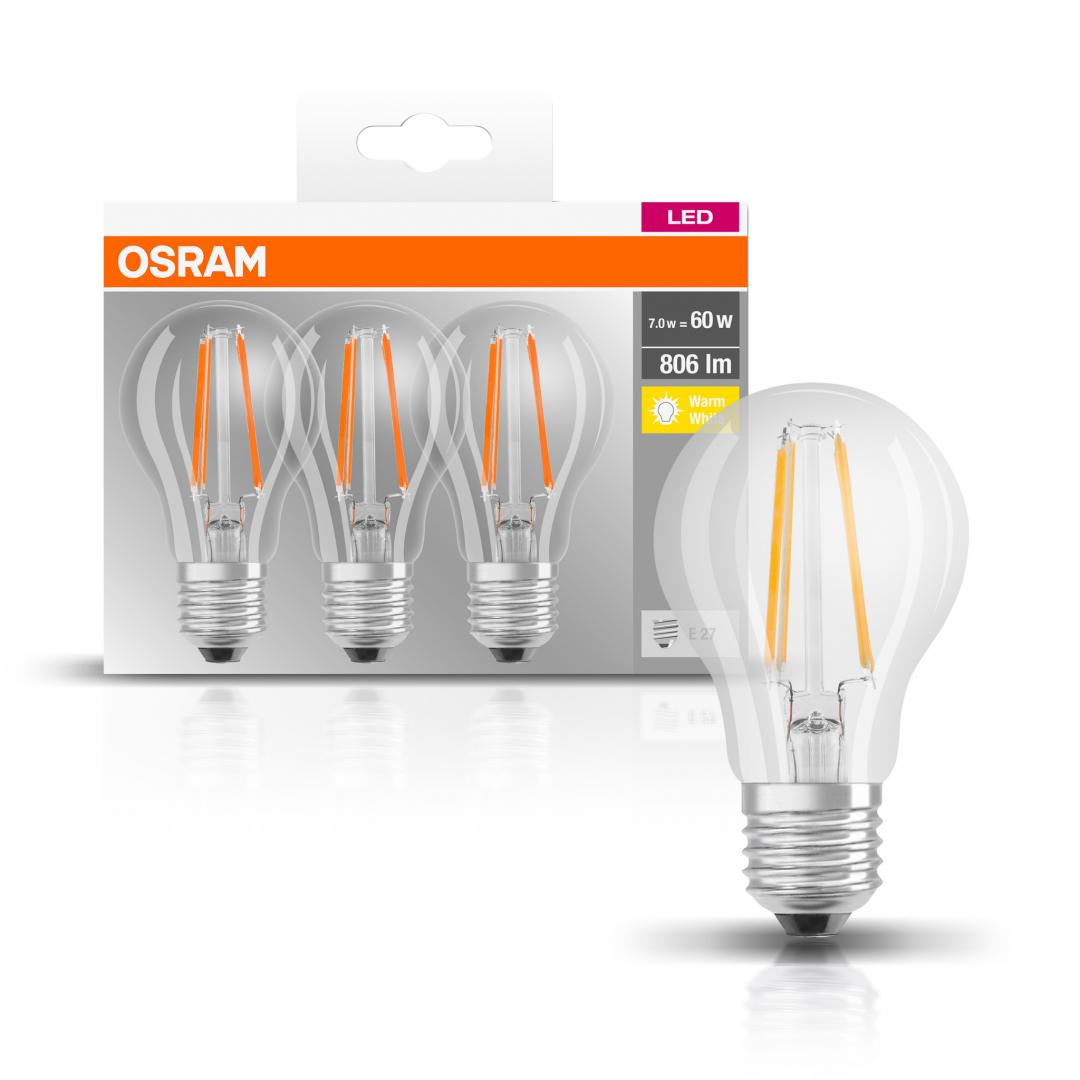 BASECLA60 6,5W/827 230V FIL E27 FS3OSRAM