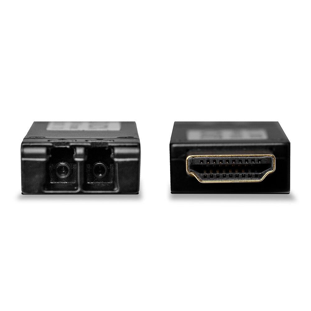 Extender Lindy fibra optica, distanta maxima 300m, latime de banda suportata 10.2Gbps, rezolutie maxima 3840x2160@60Hz 4:2:0 8bit, negru