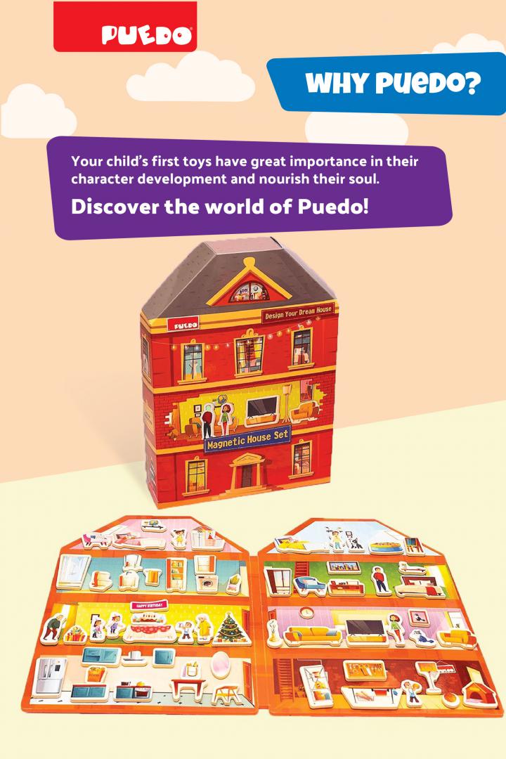 Puedo Toys JOC MAGNETIC-CONSTRUIESTE-TI CASA