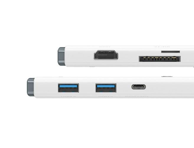 Dock. Station Baseus Lite Cd inclus, alb (Docking station Baseus Lite)