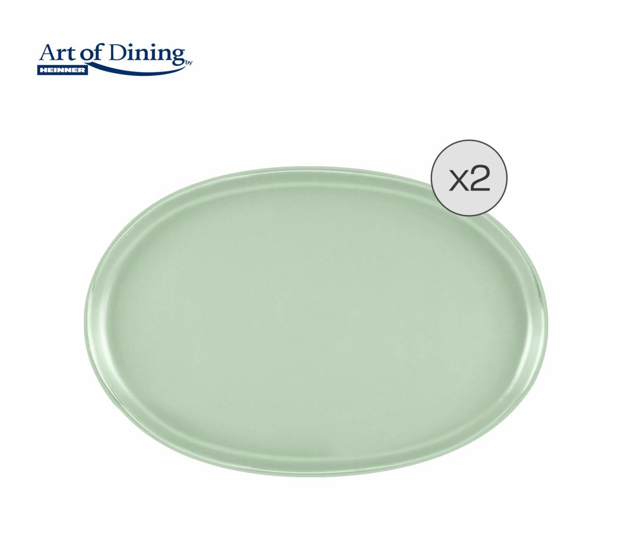 Set 2 Platouri Ceramica 30x20 CM, Yvonne (set 2 Platouri Ceramica 30x20 CM)