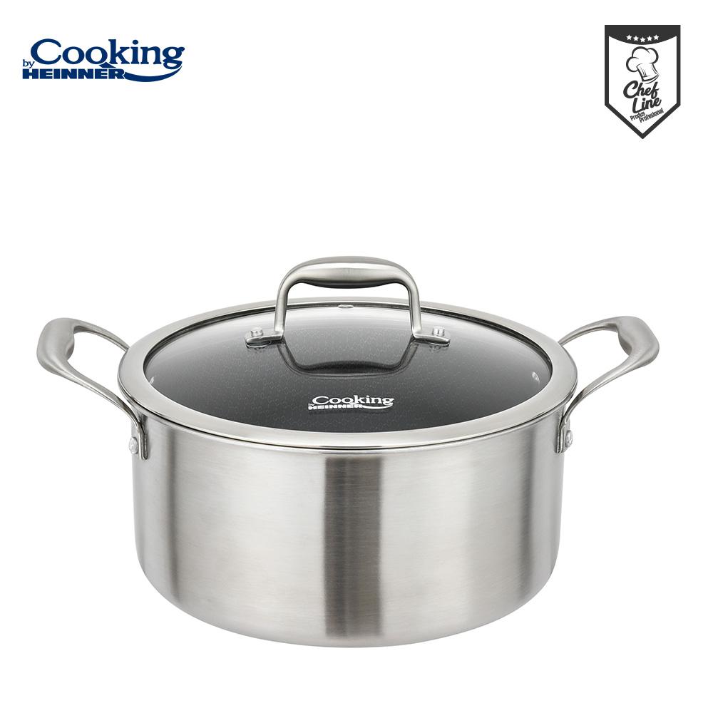 Heinner SEMIOALA INOX+CAPAC 28x13CM,7L,TITANIUM3