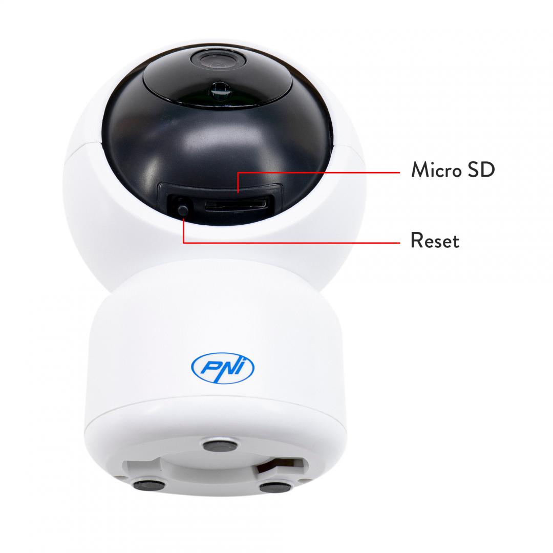 Pni Camera Supraveghere MIP390T (Camera supraveghere video Pni IP390T 1080P cu Ptz WIFI H264+ suporta microSD...)
