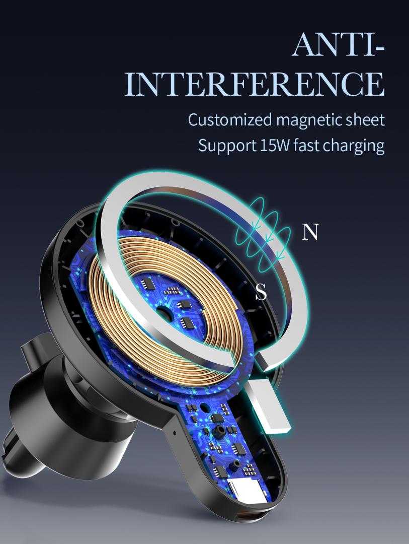 SUPORT AUTO SERIOUX WIRELESS 15W CH02W