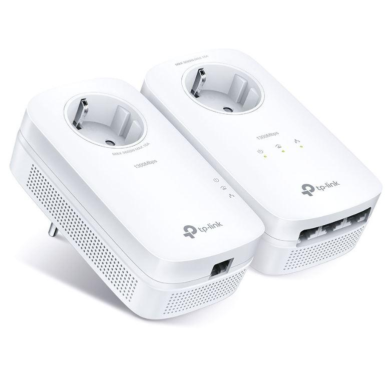 Tpl P-LINE GB 3 Port AV1300 Kit (TP-Link Kit Gigabit Powerline Passthrough cu 3 Porturi AV1300)