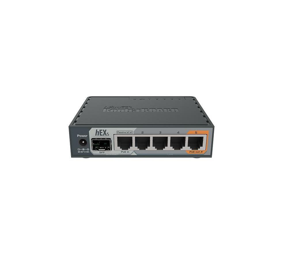 Mikrotik Hex S 5-PORT Gigabit Ethern Rtr (Mikrotik 5-Port Gigabt Ethernet Router)