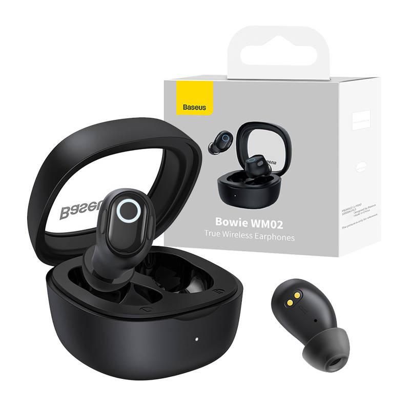 Casti Baseus Bowie WM02 Tw - Black (Casti In-ear Baseus Bowie WM02)