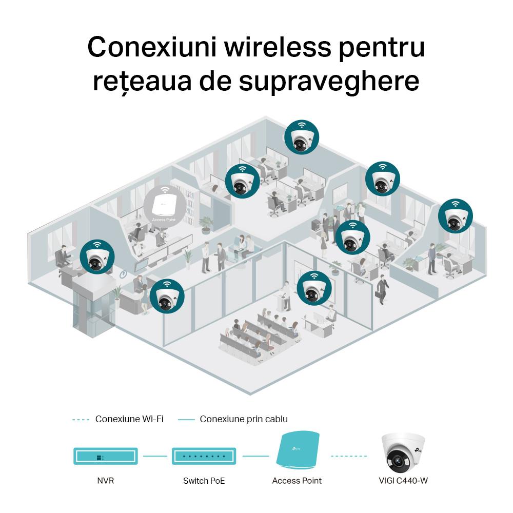 TP-LINK VIGI 4MP TURRET NTW CAMERA 4MM
