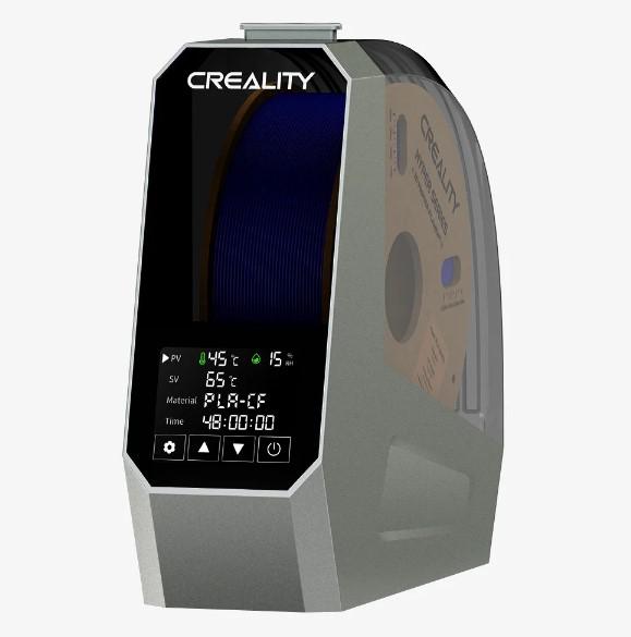 CREALITY 3D SPACE PI FILAMENT DRYER, dimensiuni: 300x200x100mm, 145W, Control temperatura : 45°C-70°C, Durata incalzire: 0-48h, Diametru filament compatibil: 1.75mm/2.85mm.Recomandat pentru: PLA, TPU, PP, ABS, ASA, PETG, PC, PET, PLA-CF, PETG-CF, PA-CF, T