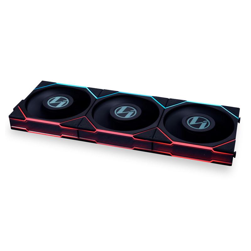 Vent LianLi Uni Tl LCD Ser 3x120mm Negru (Ventilator Carcasa Lian Li Uni Fan Tl LCD)