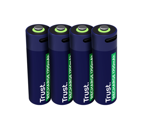 Baterii reincarcabile Trust AA USB-C 4x