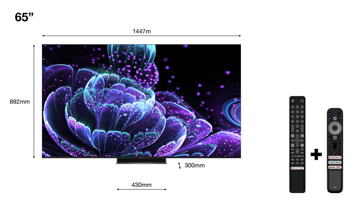 Smart TV TCL 65C835 (2022) 65"-164CM M (Televizor TCL Qled 65C835)