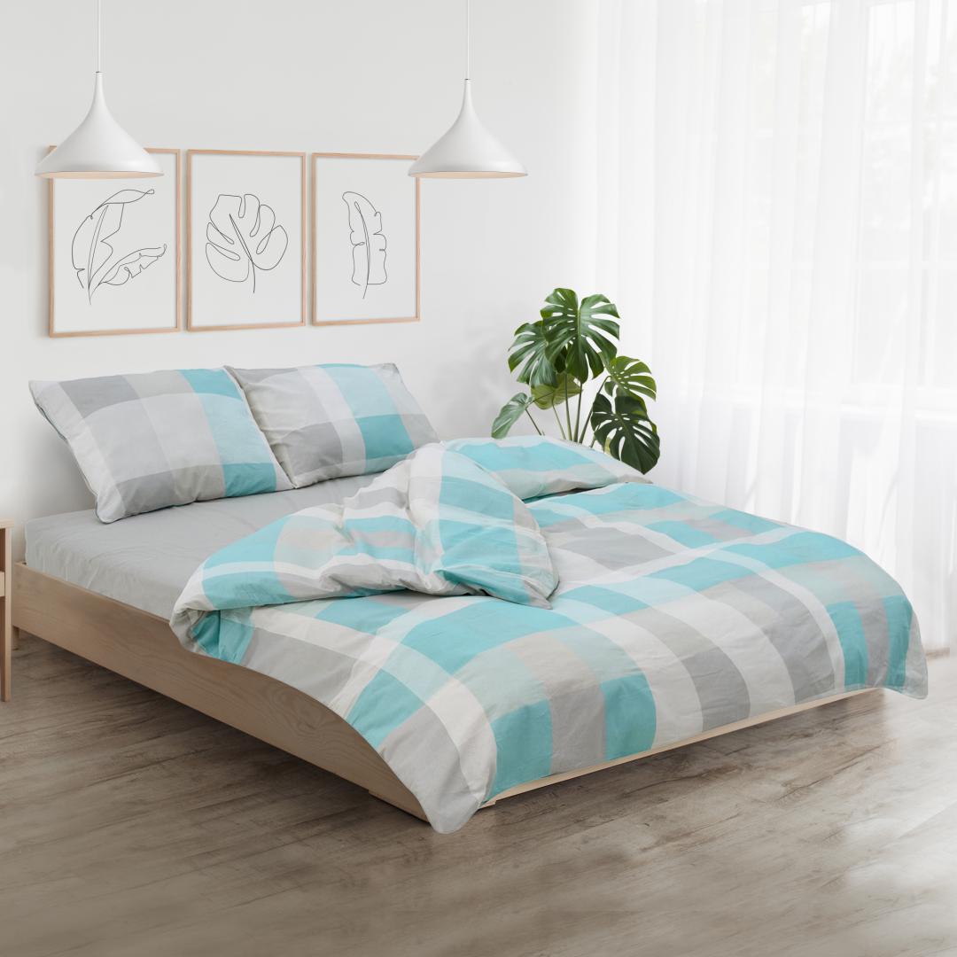 Vanora Set de pat king size bumbac,92gsm,Square