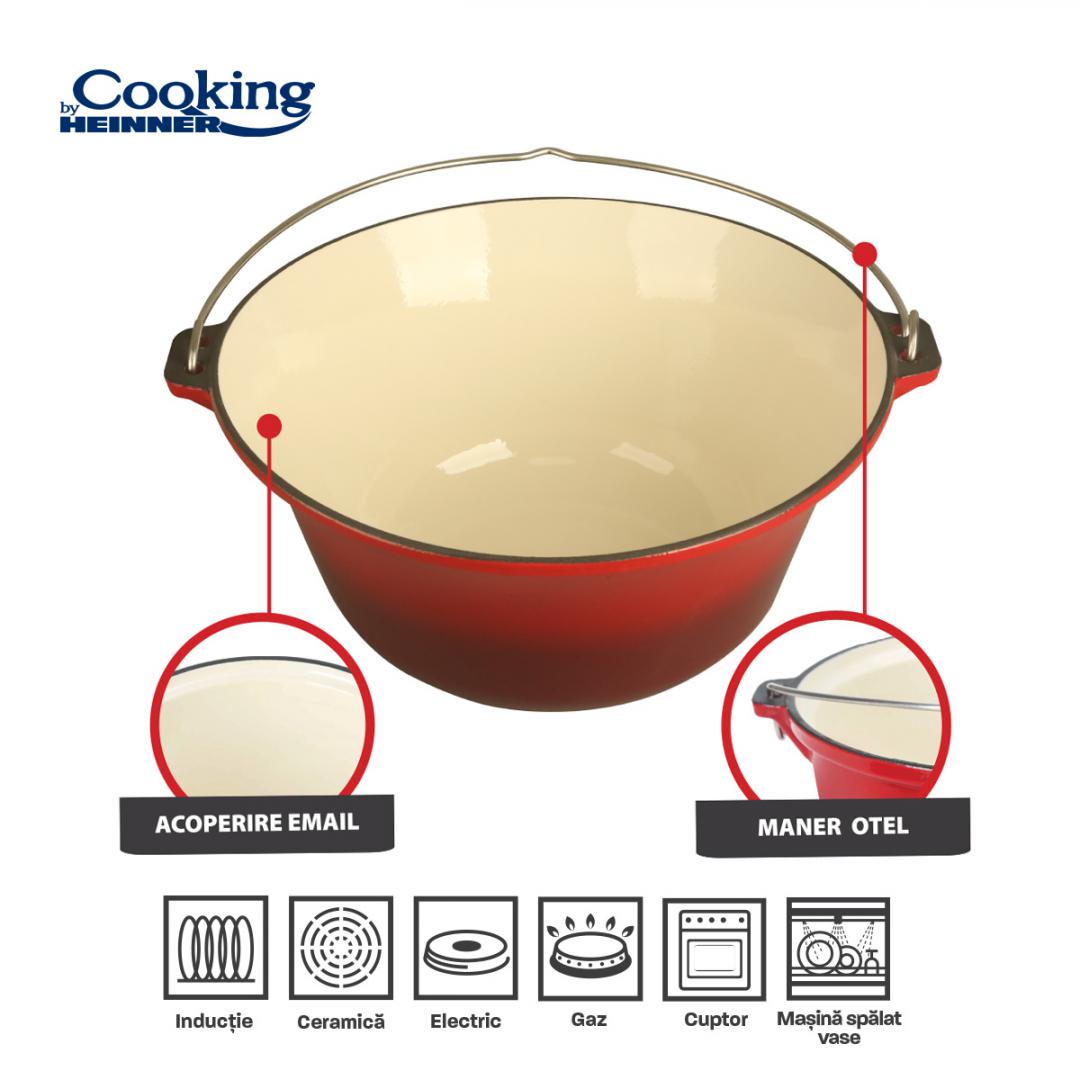 CEAUN DIN FONTA EMAILATA, 54X23 CM, 30 L, COOKING BY HEINNER