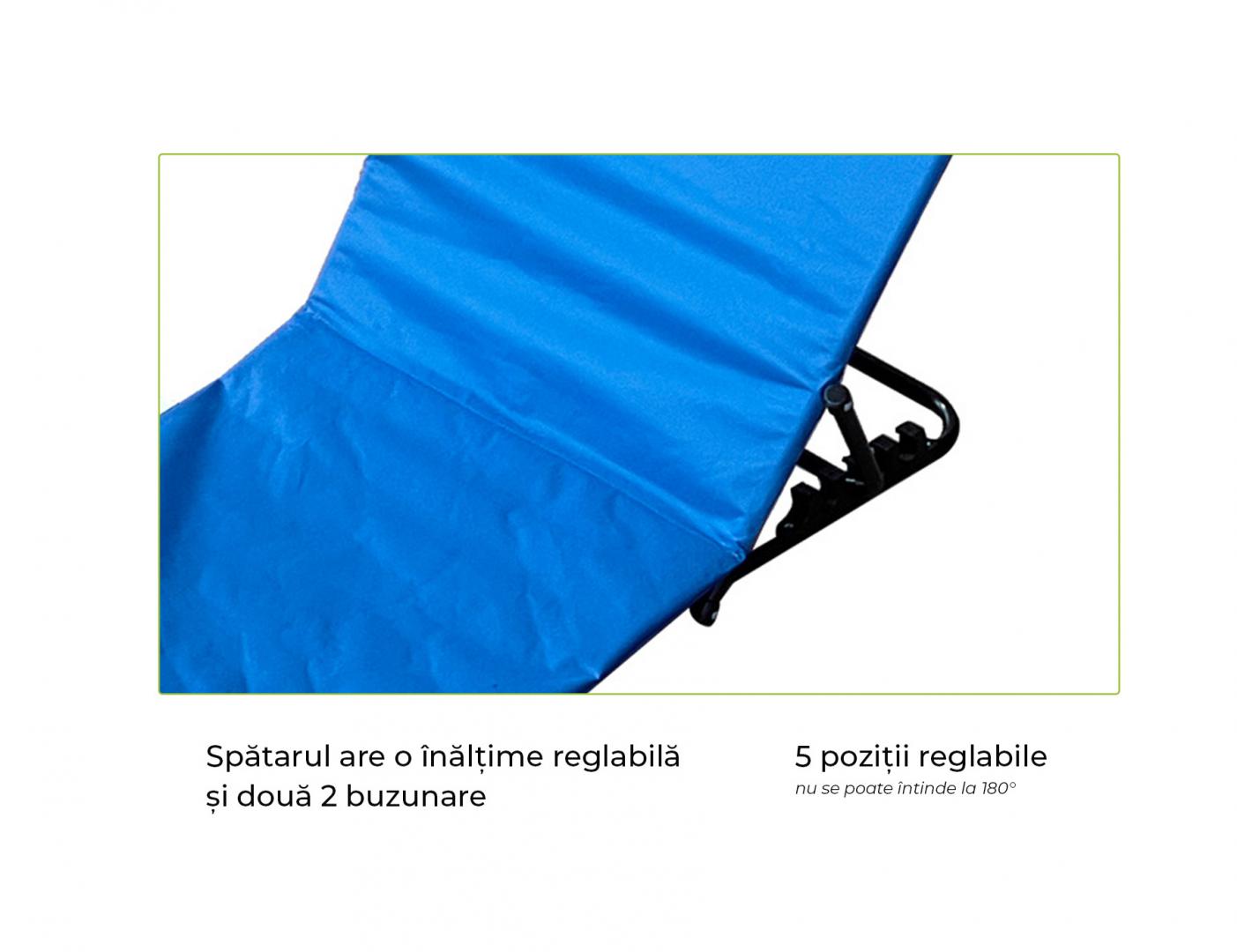 Heinner HR COVOR PLAJA/SEZLONG-141*45*51CM, BLUE
