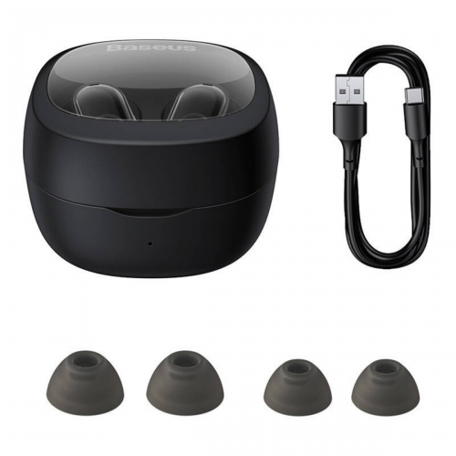 Casti Baseus Bowie WM02 Tw - Black (Casti In-ear Baseus Bowie WM02)