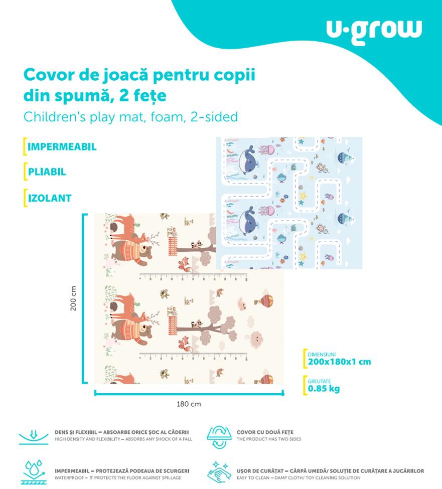 Covor de joaca 180*200*1cm, U-Grow